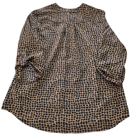 Elementz Button Down Blouse Sz M Petite - Picture 4 of 12